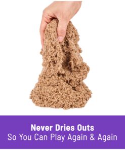 Kinetic Sand, 3 Lbs Beach Sand for Ages 3 and Up Brown Beach Sand 19 81XS9C3FtTL