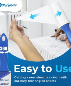 PetLovers Extra Sticky Lint Roller Mega Value Set 450 Sheets for Pet Hair Removal, Dog and Cat Lint Remover 5 Pack 23 81XSaXnwnPL