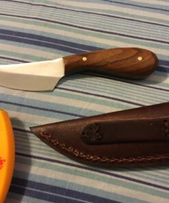 Szco Supplies 4.75” Small Slim Skinner Patch Outdoor Hunting Knife with Brown Leather Sheath (DH-7990) 44 81XSjNtmMbL