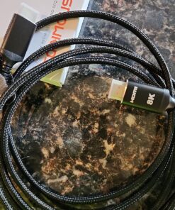 Snowkids 10K 8K HDMI Cable 2.1 10FT/3M 48Gbps, Certified 48Gbps High Speed 3D 8K60 4K120 144Hz Braided HDMI Cord eARC HDR10 HDCP 2.2&2.3 Compatible with Roku TV/PS5/HDTV/Blu-ray Black 10feet 1 41 81XVLFtBIyL 1