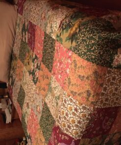 Greenland Home Antique Chic Authentic Patchwork Cotton Quilt Set, Multicolor, 3-Piece King/Cal King King/California King (3 Piece) 44 81XVOsgpUwL