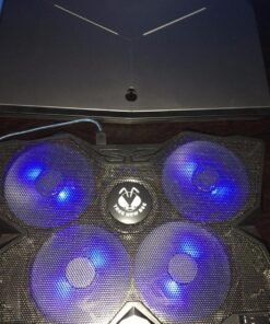 Tree New Bee High Performance Gaming Laptop Cooling Pad for 15.6-17-Inch Laptops with (4 Fans) Four 120mm Fans at 1200 RPM, Black (TNB-K0025) K25 with 4 Fans 53 81XVRVBuGL