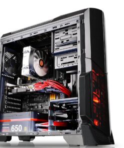 Thermaltake Versa N21 Black Edition Translucent Window Panel SPCC ATX Mid Tower Computer Chassis CA-1D9-00M1WN-00 39 81XWZwg 1uL