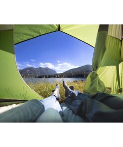 Coleman Sundome Camping Tent, 2/3/4/6 Person Dome Tent with Snag-Free Poles for Easy Setup in Under 10 Mins, Included Rainfly Blocks Wind & Rain, Tent for Camping, Festivals, Backyard, Sleepovers Palm Green 6 Person 32 81XWt52mqaL 1