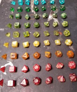 Wiz Dice Series II - DND Dice Set (105 Dice, 15 Sets of 7 Unique Colors) - Perfect DND Gifts - Role Playing Dice DND Accessories for TTRPG MTG Dice Games -D&D Dice Game Sets in Unique Finishes 53 81XY5XT11dL 2