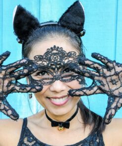 3GARDEN COS Gothic Lolita Bow Bells Velvet Ribbon lace Necklace Choker Necklace 35 81XYUVObfL