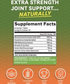 Alternative view of Zenwise Glucosamine Chondroitin MSM - Joint Support Supplement with Turmeric Curcumin for Hands, Back, Knee, and Joint Health, Advanced Relief for Bone and Joint Flexibility and Mobility - 180 Tablets 180 Count (Pack of 1)