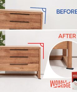 Wobble Wedges Flexible Plastic Shims, 75 Pack - MADE IN USA - Multi-Purpose Shim Wedges for Home Improvement & Work - Plastic Wedge, Table Shims for Leveling, Toilet Shims & Furniture Levelers - Black 11 81XaM1EaRCL