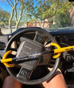 Winner International The Club 3000 Twin Hooks Steering Wheel Lock, Yellow 21 81XaVmC8ZNL
