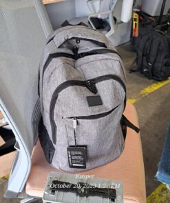 Matein Travel Laptop Backpack, Business Anti Theft Slim Durable Laptops Backpack with USB Charging Port, Water Resistant College School Computer Bag Gifts for Men & Women Fits 15.6 Inch Notebook, Grey Austere Grey 62 81XcyYQ3YCL