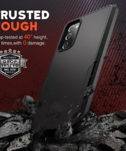 Alternative view of NTG 【𝟮𝟬𝟮𝟮 𝗡𝗲𝘄 Shockproof Designed for Samsung S20 FE 5G Case, Heavy-Duty Tough Rugged Lightweight Slim Protective Case for Samsung Galaxy S20 FE, Black
