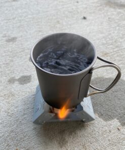 Esbit Ultralight Folding Pocket Stove with Six 14g Solid Fuel Tablets steel, Small - Original 52 81XewVxrRxL