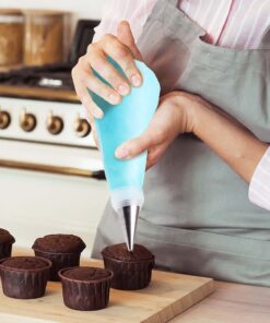 GOOTRADES 7 Pcs-Set Cake Decorating Tips (5 Writing Tube,1 Coupler,1 Silicone Pastry Bag) 19 81Xf0djvR3L