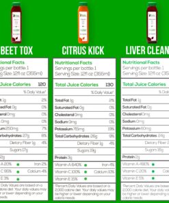 3 Day Juice Cleanse by Raw Fountain, All Natural Raw Detox Cleanse, Weight Management Program, Cold Pressed Fruit and Vegetable Juices, Tasty and Energizing, 18 Bottles 12oz, 3 Ginger Shots 3 Day Cleanse 35 81XgDZgZ3L