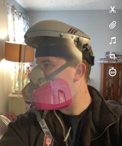 Sellstrom Advantage Series Face Shield - Clear Window with Standard Binding - Comfortable Ratcheting Headgear, ANSI Z87.1+ (S30120) 1 Count (Pack of 1) 29 81XgelsDGdL