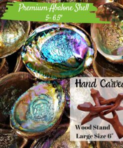 Smudge Kit Spiritual Set, Large Abalone Shell, Complete Sage Smudge Stick Kit, Palo Santo, White Sage Incense for Cleansing, Smudge Feather,Chakra Kit Bracelet, Charitable Positive Vibes Smudging Kit 31 81Xj18oL4cL