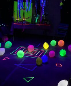 OPPSK Black Lights, 54W 18LEDs Powerful Black Light Bar Glow in The Dark Party Supplies for Blacklights Party Body Paint Birthday Halloween Christmas Stage Lighting 46 81XjQinaB5L 1