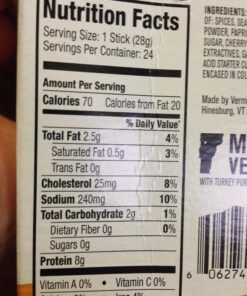 Snack Sticks by Vermont Smoke & Cure – Uncured Pepperoni – Turkey – Healthy Meat Protein – 1oz Jerky Sticks – 24 count carton 1 Ounce (Pack of 24) 33 81Xlx06donL 3