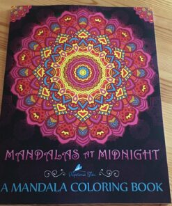 Mandalas At Midnight: A Mandala Coloring Book 70 81XmfWXsh5L