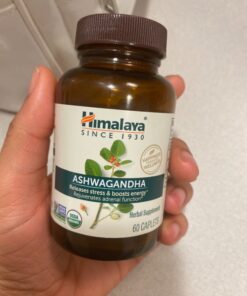 Himalaya Organic Ashwagandha, 60 Day Supply, Herbal Supplement for Stress Relief, Energy Support, Occasional Sleeplessness, USDA Certified Organic, Non-GMO, Vegan, Gluten Free, 670 mg, 60 Caplets 40 81XnAAlO0TL