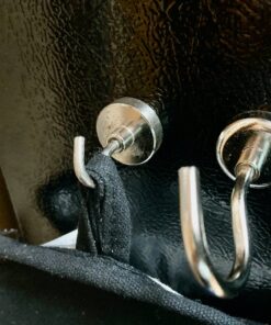 Strongman Tools Strong Magnetic Hooks Heavy Duty Magnet Hooks for Hanging - with Neodymium & Non Scratch Adhesive - Magnetic Hook for Cruise, Wall, Locker, Hanger and More - 6 Pack Set, 50 lbs 50lbs Hooks 35 81Xo zX RIL 1