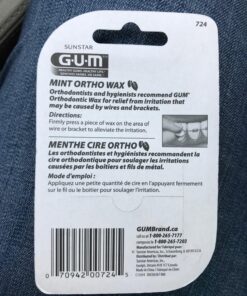 GUM - 10070942007242 Orthodontic Wax, Mint with Vitamin E and Aloe Vera (Pack of 6) (Pack of 6) 38 81Xp eig0JL