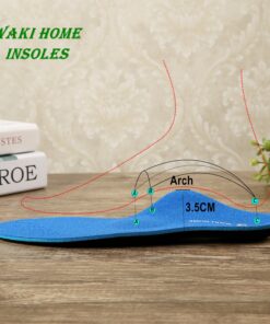 WAKI HOME Orthotics Insoles/Inserts/Pads with Arch Supports for Flat Feet,Plantar Fasciitis,Feet Pain,Pronation,Metatarsal Support for Men and Women Blue US Men 6-6 1/2---Women 8-8 1/2 (9.84")(250MM) 17 81XqCKhlFSL 2