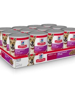Alternative view of Hill's Science Diet Adult Wet Dog Food, Savory Stew with Beef & Vegetables, 12.8 oz. Cans, 12-Pack 12.8 Ounce (Pack of 12)