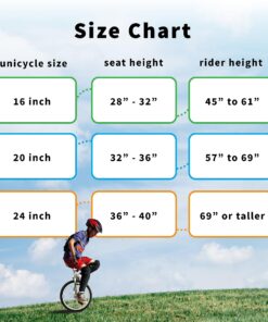 Fun 20 Inch Wheel Unicycle with Alloy Rim Chrome 12 81Xr lNMCML