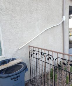 Oatey Mystic Rainwater Collection System, 2 in. x 3 in., Polyvinyl Chloride (PVC), White 50 81XrwOWVj3L