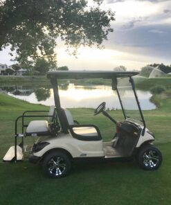 10" VAMPIRE Machined/Black GOLF CART WHEELS AND 205/50-10 Low Profile Golf Cart Tires Combo - Set of 4 37 81Xs0wMM0uL