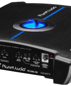 Planet Audio TR1500.1M Torque Series Car Sub Amplifier - 1500 High Output, Monoblock Amp, Low/High Level Inputs, Low Pass Crossover, MOSFET Power Supply, Hook Up to Subwoofers 1500 Watts Monoblock Car Amplifier 11 81XsE9frBdL
