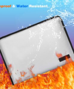 Expanding File Folder Important Document Organizer Fireproof and Waterproof Document Bag with A4 Size 13 Pockets Zipper Closure Non-Itchy Silicone Coated Portable Filing Wallet Pouch(Silver) Silver,13 Pockets 16 81XsvUH0RLL