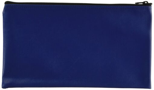 MMF Industries Leatherette Zipper Wallet, 3 Wallets per Pack, Blue, 11 x 6 Inches (234110638) 3 Pack