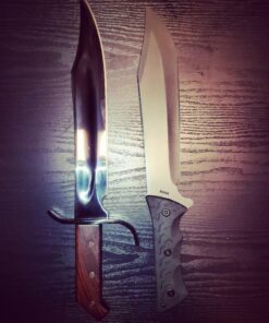 Schrade Leroy Fixed Blade with High Carbon Stainless Steel Bowie Blade for Outdoor Activities 44 81Xw4wPRHOL