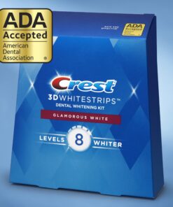 Crest 3D Whitestrips, Glamorous White, Teeth Whitening Strip Kit, 28 Strips (14 Count Pack) Flavorless 28 Count (Pack of 1) 25 81XwCXhGWCL