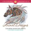 Animal Designs Coloring Book For Adults - A De-Stress Coloring Book