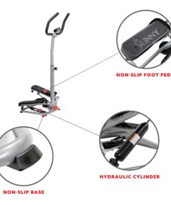 Sunny Health & Fitness Smart Twist Stair Stepper Machine with Handlebar, Space Saving, w Optional SunnyFit® App Enhanced Connectivity Orginal 21 81Y0N42QVWS 1