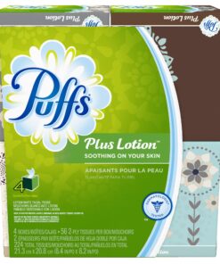 Puffs Plus Lotion Facial Tissues,4 count,pack of 6 Cubes 26 81Y0YMN5 CL