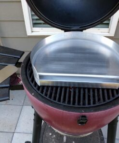 Little Griddle KQ-17-R Stainless Steel Outdoor BBQ Griddle, 17 x 14, For Charcoal Kettle and Kamado Grills, Fun to Use, Easy to Clean 45 81Y1mEG4VoL