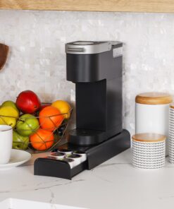 Alternative view of Mind Reader Single Serve Coffee Pod Organizer, 12-14 Coffee Pod Capacity, 5"L x 12.75"W x 2.25"H, Black Solid