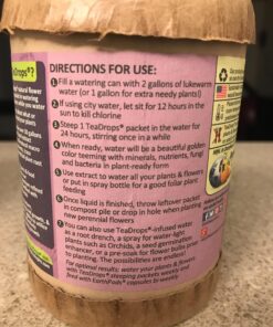 TeaDrops Organic All Purpose Plant Fertilizer – 16 Liquid Indoor House Plant Food Packets – Make up to 32 Gallons (Easy use in Watering Can & Containers, Ecofriendly) All Purpose Fertilizer 52 81Y4PKt29tL 1