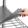 Shelf Liners for Wire Shelf System - Set of 4 in Graphite - 14 x 36 inch - Plastic Wire Shelving Shelf Mats 14"x36" 4pcs