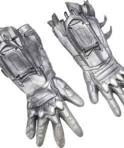 Alternative view of Rubie's Costume Men's Arkham City Deluxe Batman Gloves One Size Black