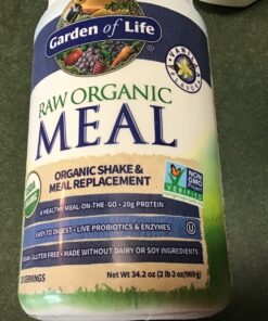 Garden of Life Vegan Protein Powder - Raw Organic Meal Replacement Shakes - Vanilla - Pea Protein, Greens and Probiotics for Women and Men, Plant Based Dairy Free All in One Shake, 28 Servings 2.32 Pound (Pack of 1) 60 81Y5dI83XL