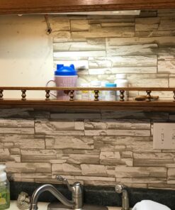 RoomMates RMK9026WP Natural Stacked Stone Peel and Stick Wallpaper Light Gray 56 81Y6DTqOKOL