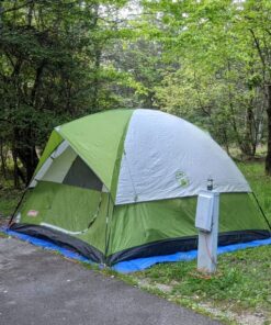 Coleman Sundome Camping Tent, 2/3/4/6 Person Dome Tent with Snag-Free Poles for Easy Setup in Under 10 Mins, Included Rainfly Blocks Wind & Rain, Tent for Camping, Festivals, Backyard, Sleepovers Palm Green 6 Person 47 81Y6jZftYdL 3