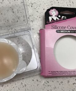 Hollywood Fashion Secrets Silicone Coverups, Hypoallergenic, Reusable, Washable, Gentle on Skin, Ultra Thin, Self Adhesive, Medium Shade, 1 Pack Size 1 (Pack of 1) 35 81Y8SiBjiuL