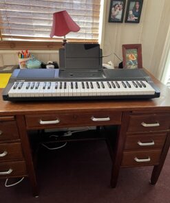 The ONE Keyboard Piano, 61 Key Piano Keyboard for Beginner/Professional, Electric Piano w/Lighted Keys, Music Stand & Piano App, Supports USB MIDI/Audio/Microphone/Headphones/Sustain Pedal Onyx Black 25 81Y9vOBes4L