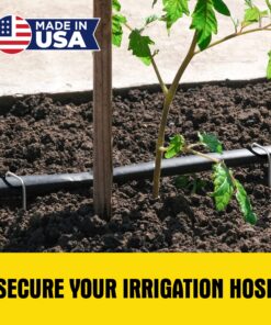 6 Inch Galvanized Landscape Staples Made in USA - 100 Metal Garden Stakes for Gardening - 11 Gauge Anti-Rust Heavy-Duty Ground Sod Pins Yard Stakes for Weed Barrier Fabric Irrigation Tubing Hose 30 81YABQZC4L